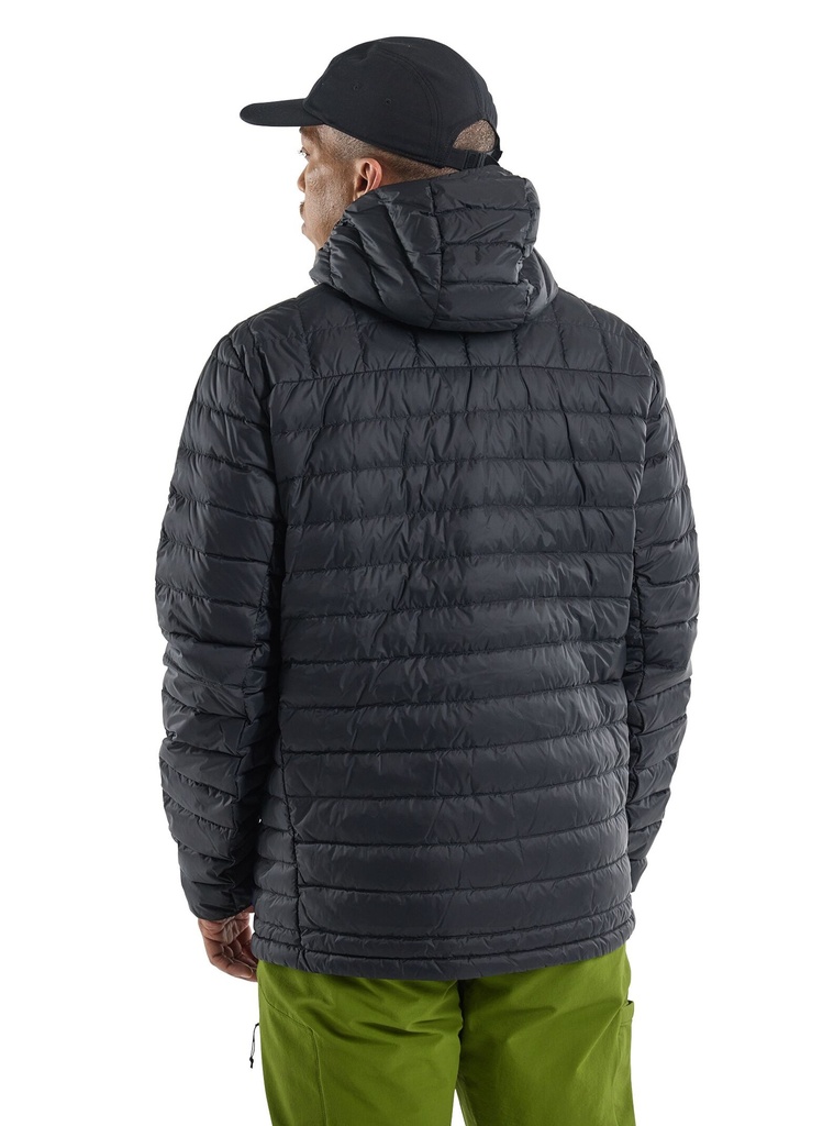 BURTON MID HEAT HOODED DOWN INSULATED JACKET TRUE BLACK 5 0